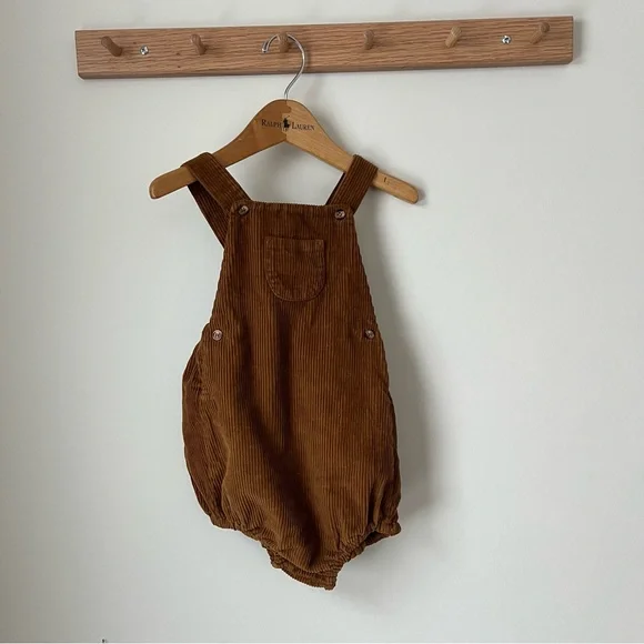 The simple folk corduroy bubble romper dark brown size 3-4 years - Picture 1 of 3